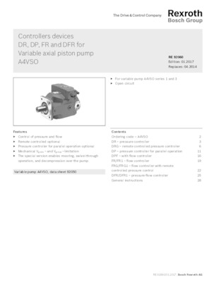 Regolatori DR, DP, FR e DFR